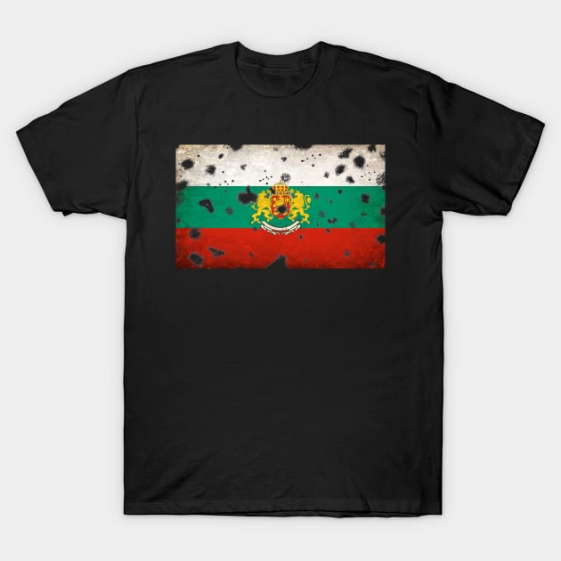 Bulgaria Flag Grunge T-Shirt by Historia